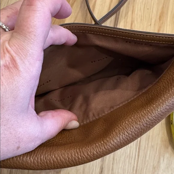 Coach Crosstown Crossbody in Brown Pebbled Leather 53083 EUC Silver Hardware - Picture 14 of 14